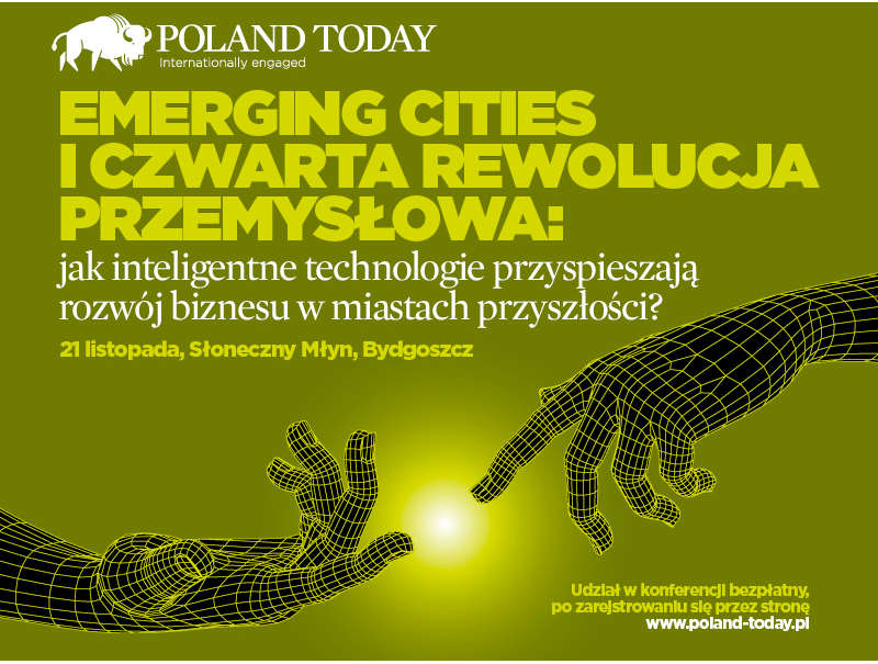 emerging city Plakat mały