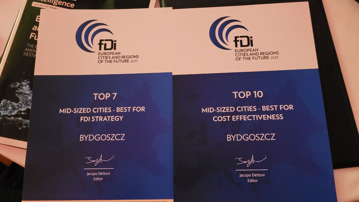 wyróżnienia dla Bydgoszczy