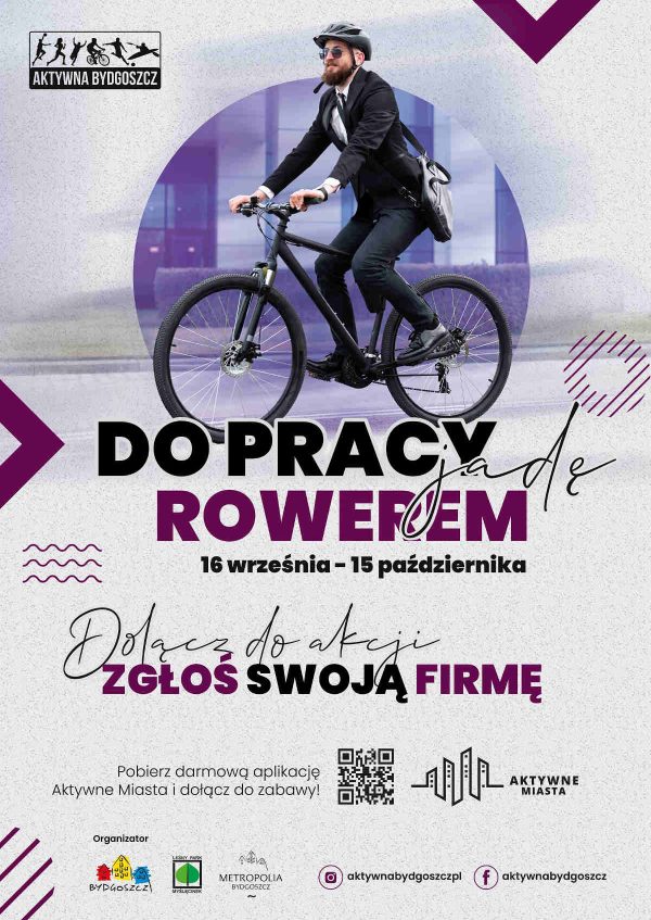 plakat Rowerem do pracy