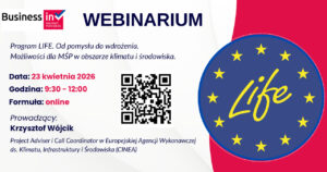 na środku obrazka znajduje się kod QR kierujący do formularza rejestracyjnego na wydarzenie
